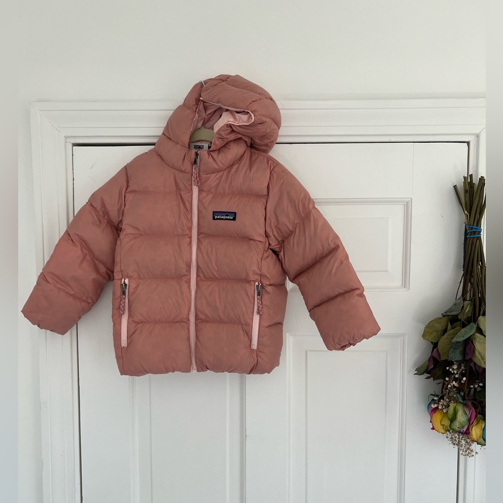 Patagonia Kids Hi-Loft Down Sweater Hoody Coat 4T